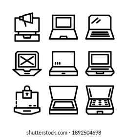 laptop icon or logo isolated sign symbol vector illustration - Collection of high quality black style vector icons
