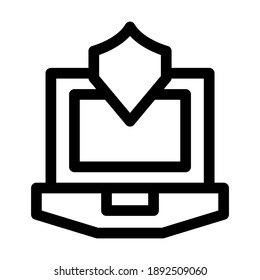 laptop icon or logo isolated sign symbol vector illustration - high quality black style vector icons
