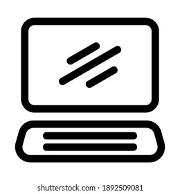 laptop icon or logo isolated sign symbol vector illustration - high quality black style vector icons
