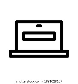 laptop icon or logo isolated sign symbol vector illustration - high quality black style vector icons
