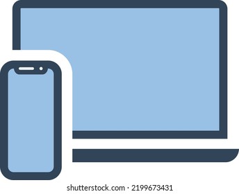 Laptop icon, logo or symbol