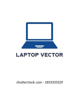 Diseño de logotipo de vectores mínimos para iconos de portátiles