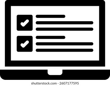 Laptop Icon Mixed Vector Illustration