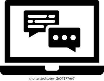 Laptop Icon Mixed Vector Illustration