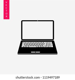Laptop icon notebook 