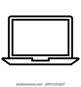 Laptop Icon. Notebook Computer Symbols. Vector