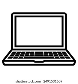 Laptop Icon. Notebook Computer Symbols. Vector
