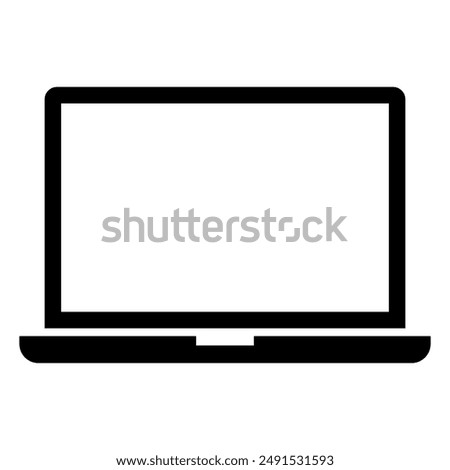 Laptop Icon. Notebook Computer Symbols. Vector