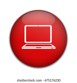 Laptop icon. Notebook pc symbol