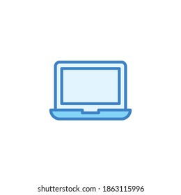 Laptop icon . Notebook sign vector