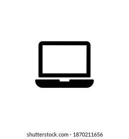 Icono de portátil . Vector de signo de bloc de notas