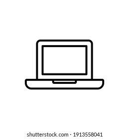 laptop icon, notebook symbol vector illustration.