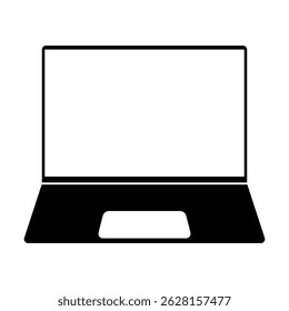 Laptop with icon. Notebook vector icon.on white background, eps 10.