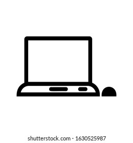 laptop icon on a white background