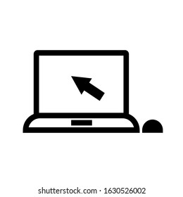 laptop icon on a white background