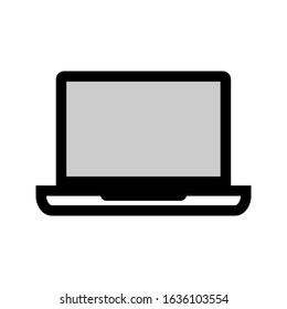 laptop icon on a white background