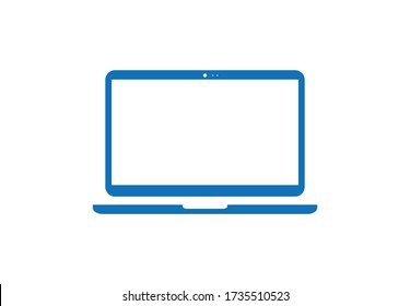 laptop icon on white background 