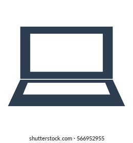 Laptop Icon on white background. Computer symbol