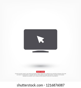 Laptop icon. One of set web icons