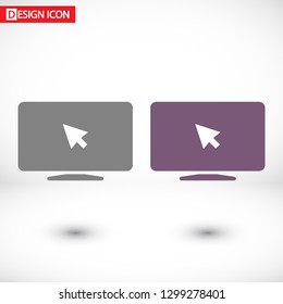Laptop icon. One of set web icons