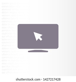 Laptop icon. One of set web icons . Lorem Ipsum Illustration design