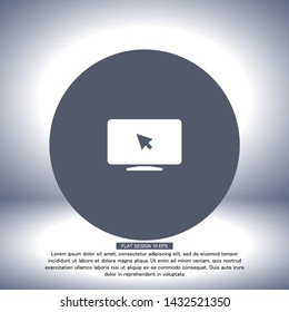 Laptop icon. One of set web icons . Lorem Ipsum Illustration design