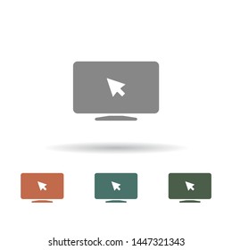 Laptop icon. One of set web icons . Lorem Ipsum Illustration design