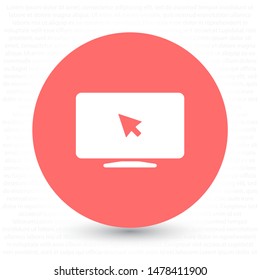 Laptop icon. One of set web icons . Lorem Ipsum Illustration design