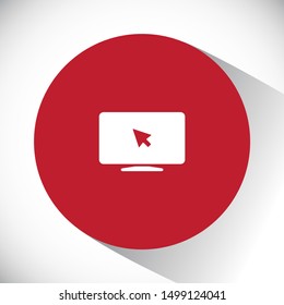 Laptop icon. One of set web icons . Lorem Ipsum Illustration design