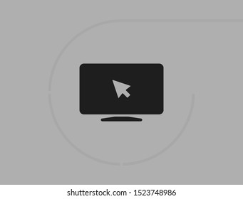 Laptop icon. One of set web icons . Lorem Ipsum Illustration design