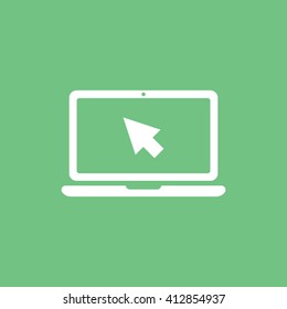 laptop icon. One of set web icons