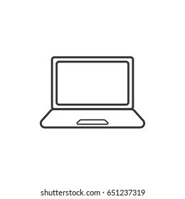 laptop icon outline