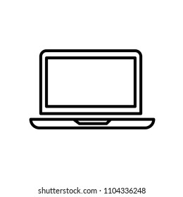 Laptop Icon. Outline Icon Linear Style