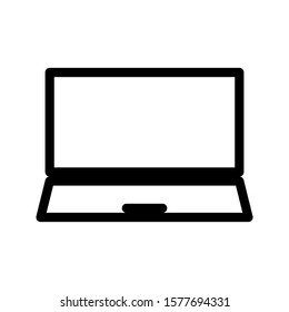 laptop icon with outline style. Suitable for website design, logo, app and ui.