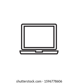 laptop icon outline style template. Trendy style, vector eps 10 