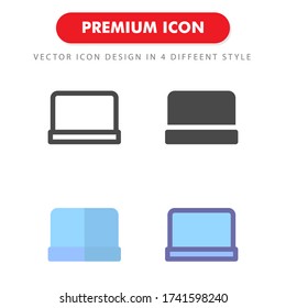 laptop icon pack isolated on white background. for your web site design, logo, app, UI. Vector graphics illustration and editable stroke. EPS 10.