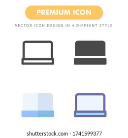 laptop icon pack isolated on white background. for your web site design, logo, app, UI. Vector graphics illustration and editable stroke. EPS 10.