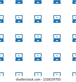 laptop icon pattern seamless white background. Editable filled laptop icon. laptop icon pattern for web and mobile.