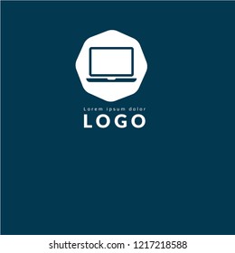 laptop icon, pc logo koncept. Designed for your web site design, logo, app, UI