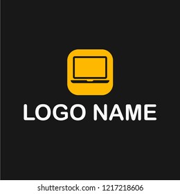 laptop icon, pc logo koncept. Designed for your web site design, logo, app, UI