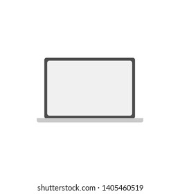 Laptop icon. Portable personal computer, Vector illustration