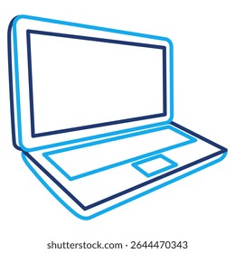 Laptop icon represented by Laptop Dual Line style.