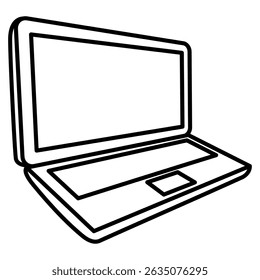 Laptop icon represented by Laptop Line style.