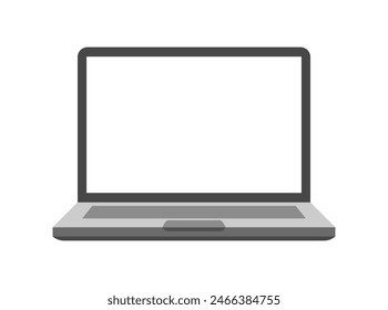 Laptop icon. Laptop screen mockup. Flat style. Vector icon