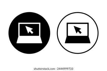 Laptop icon set. computer icon vector