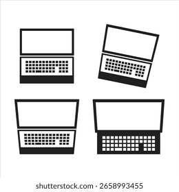ícone do laptop definir estilo linear para design digital e de impressão ícone do laptop.