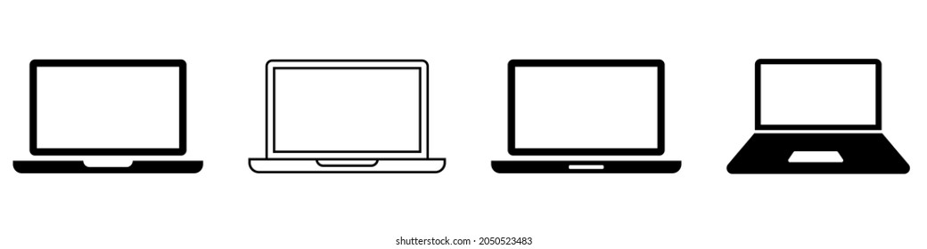 Diseño sencillo de iconos para portátiles