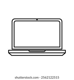 Laptop icon set. Vector illustration.