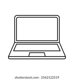 Laptop icon set. Vector illustration.