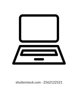 Laptop icon set. Vector illustration.